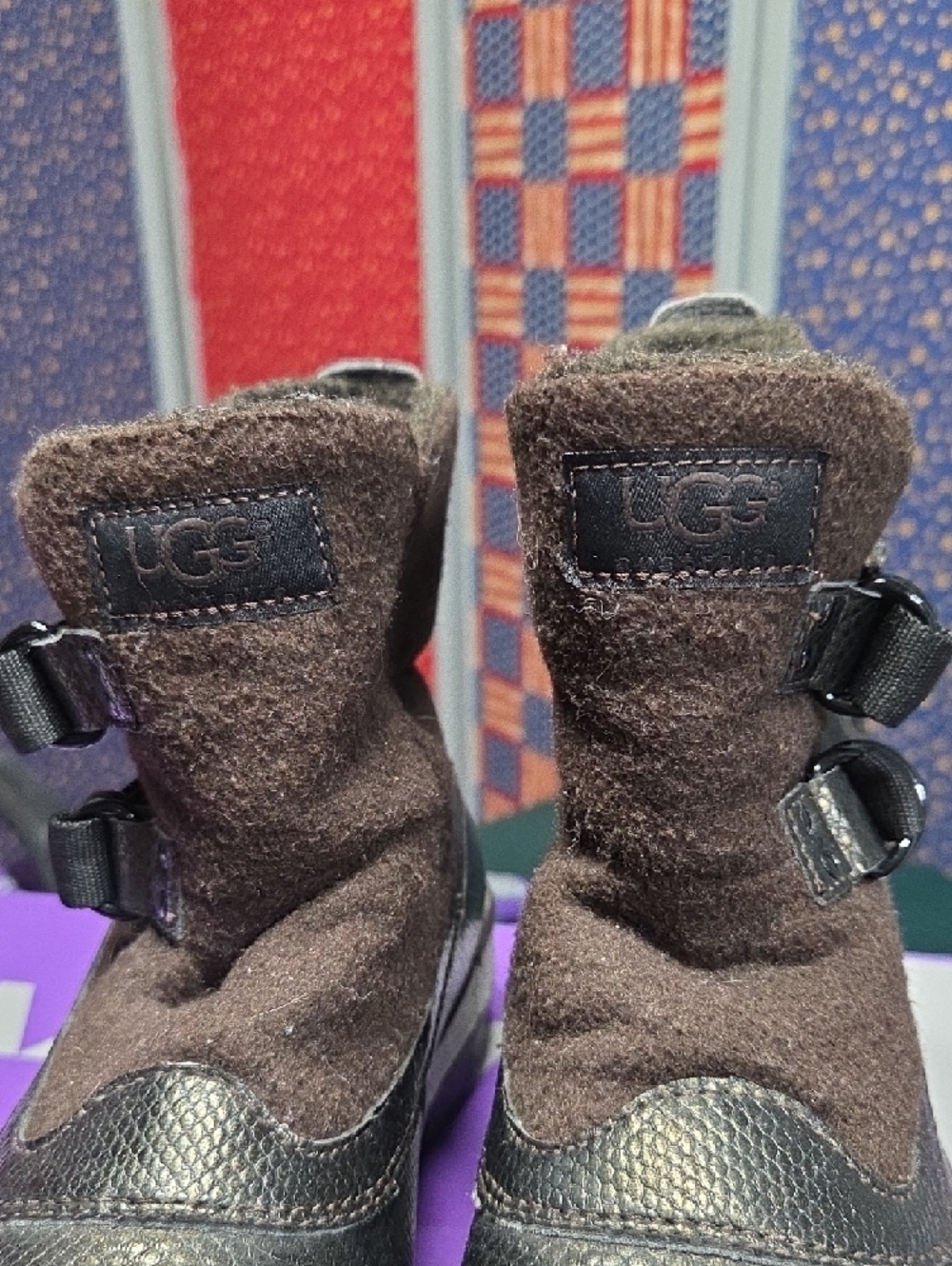 UGG Brown Waterproof Women's Ankle Boots - Picture 4 of 8
